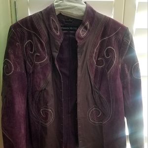 Vintage Pamela McCoy Purple Leather Jacket , Women’s XL. Contact for measurement